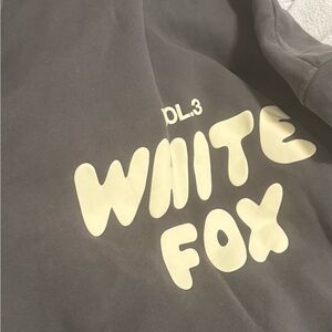 White Fox Boutique Gray and Cream Sweater